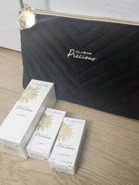 Clarins Precious anti-aging skincare Discovery Set Le Serum, Le Creme, Eye Cream